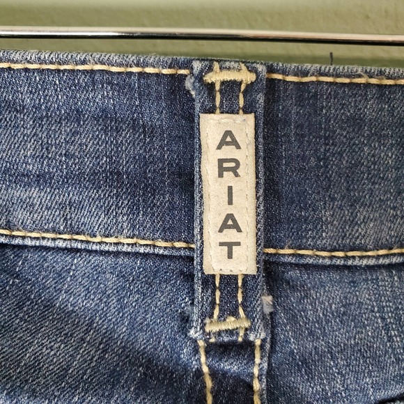 Ariat R.E.A.L Denim Womens Spitfire Mid Rise Boot Cut Riding Jeans Size 33L Long - Picture 4 of 10